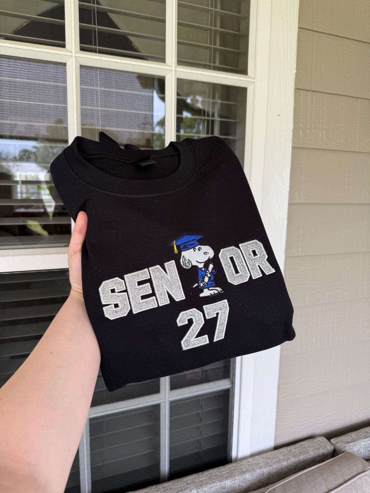 Senior Snoop Silver Sweatshirt