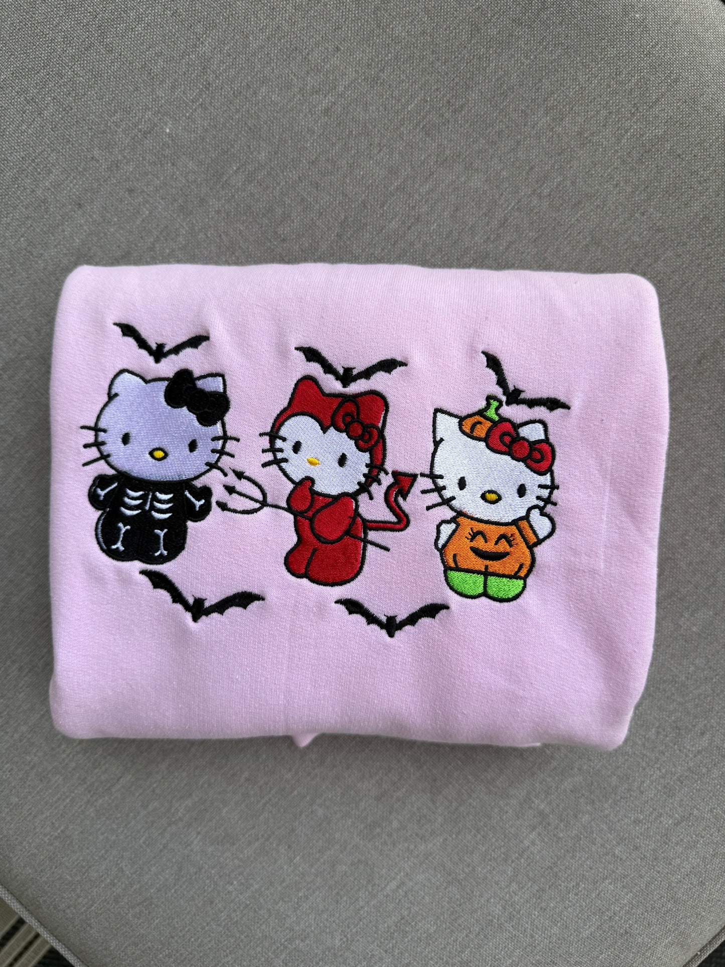Spooky 3 Kitten Sweatshirt