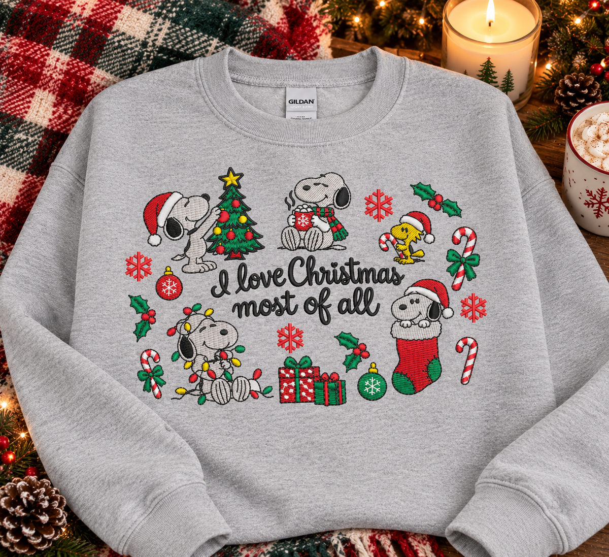I love Christmas most of all sweatshirt