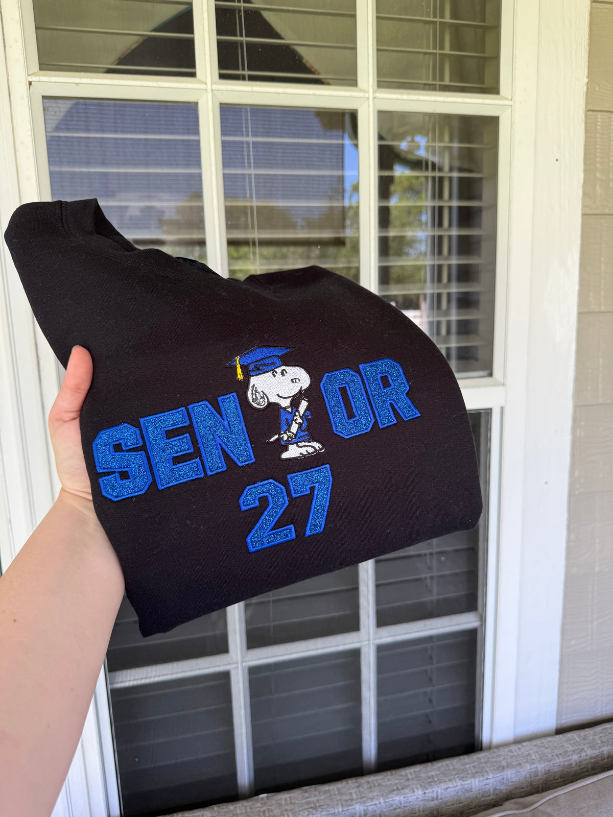 Senior Snoop Blue Sweatshirt