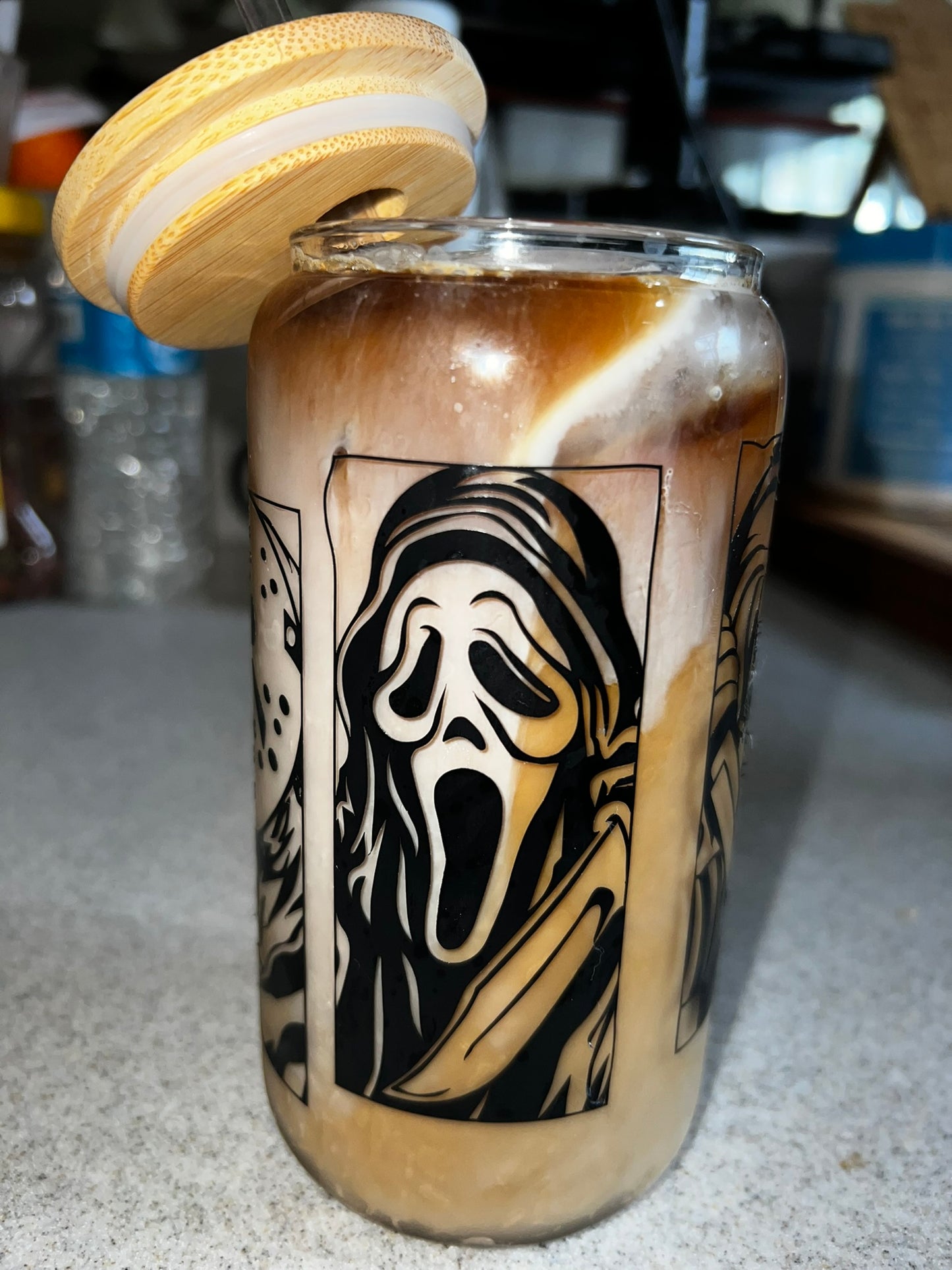 Horror Glass Cup 16oz