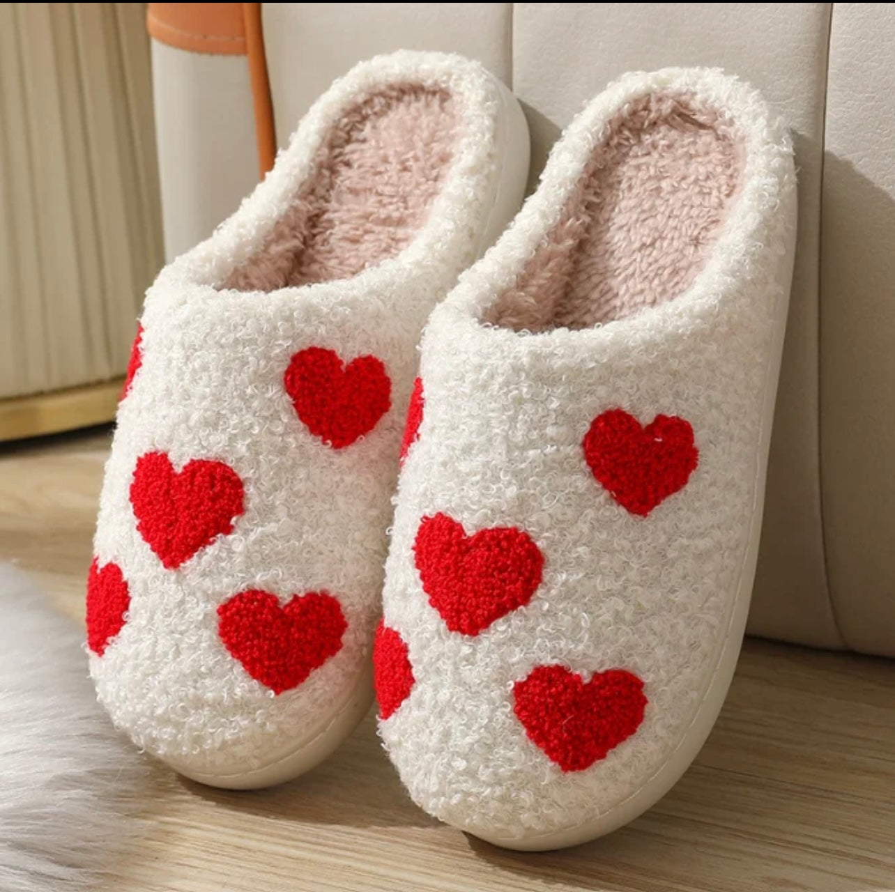 Valentine's Heart Slippers