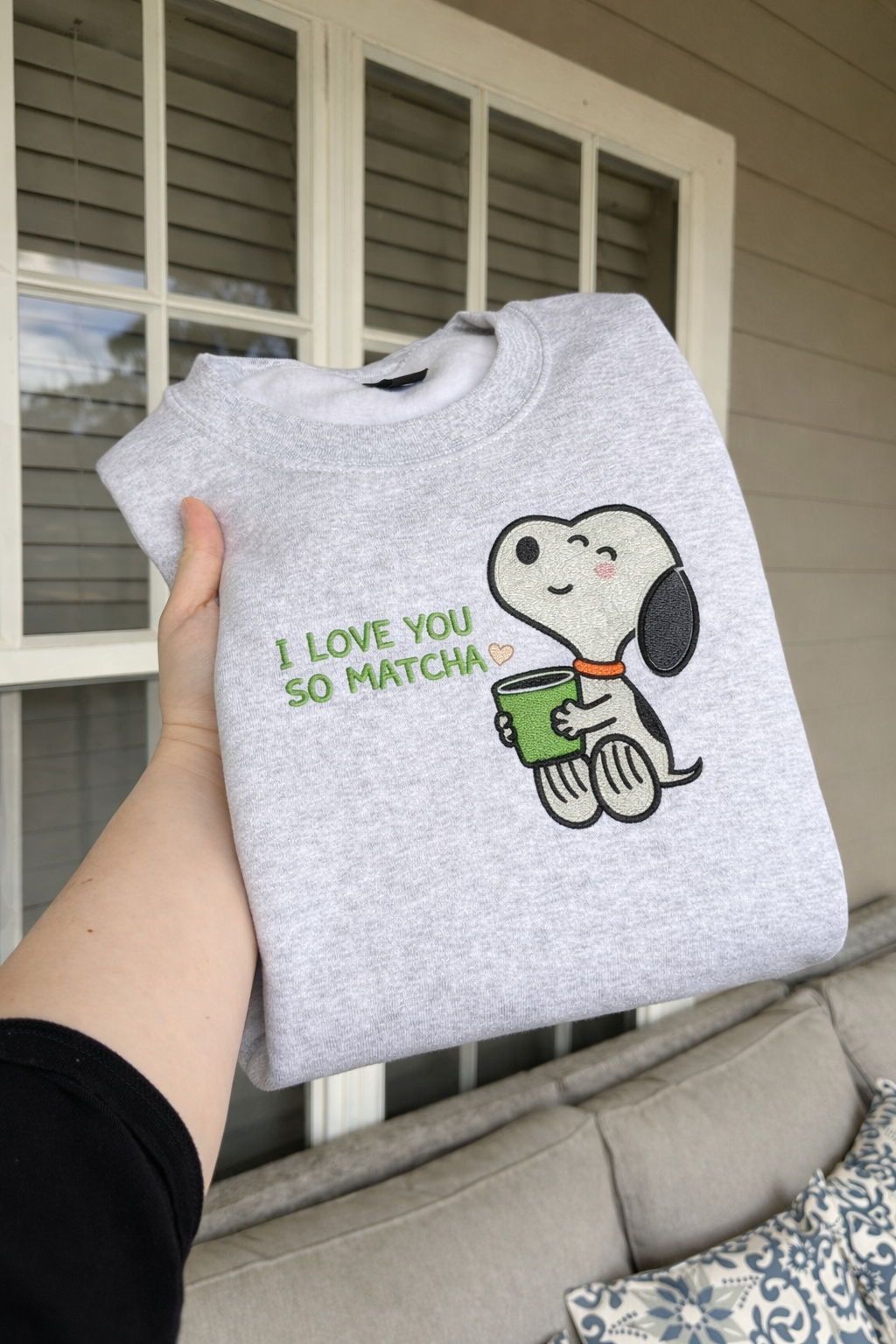I love you so matcha sweatshirt