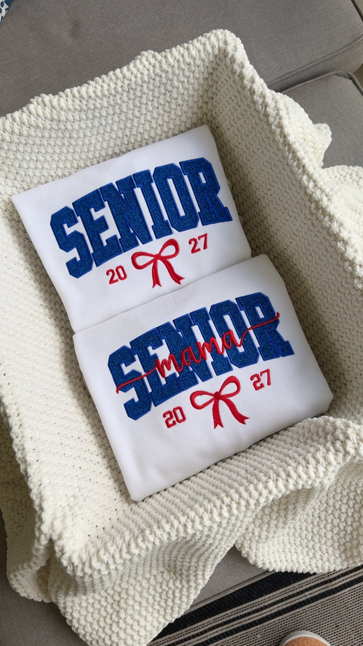 Senior Mama Duo WHITE Sweatshirts