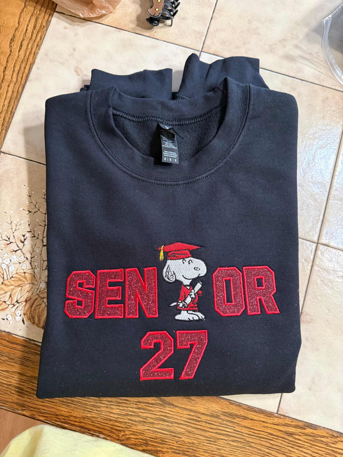 Senior Snoop Red Sweatshirt
