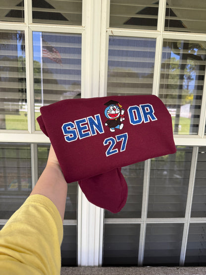 Senior Robot Cat Sweatshirt