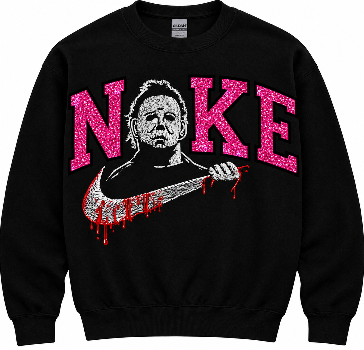 Michael Knife Glitter Sweatshirt
