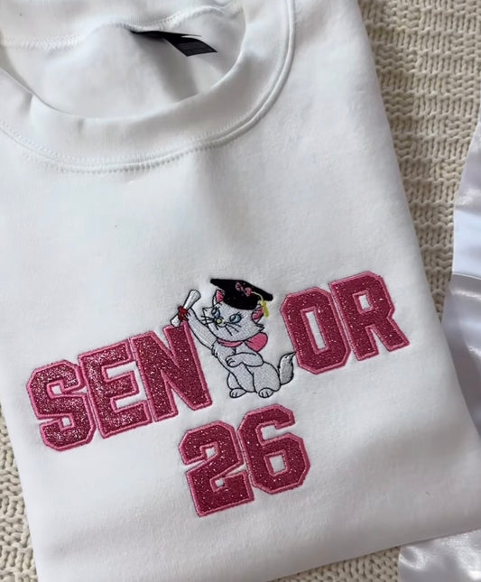 Senior Girl Cat Sweatshirt