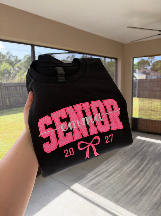 Senior Name Sweatshirt (name comes in white automatically)