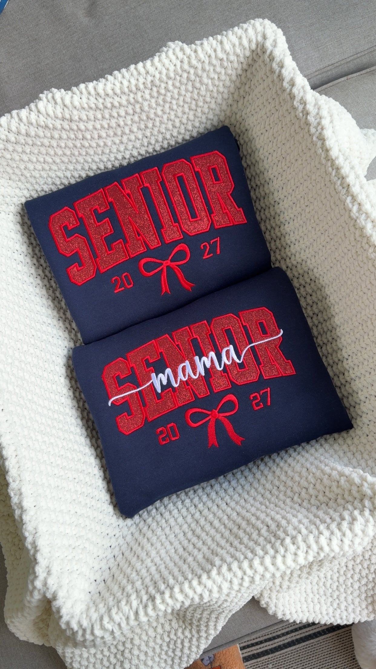 Senior Mama Duo NAVY Sweatshirts