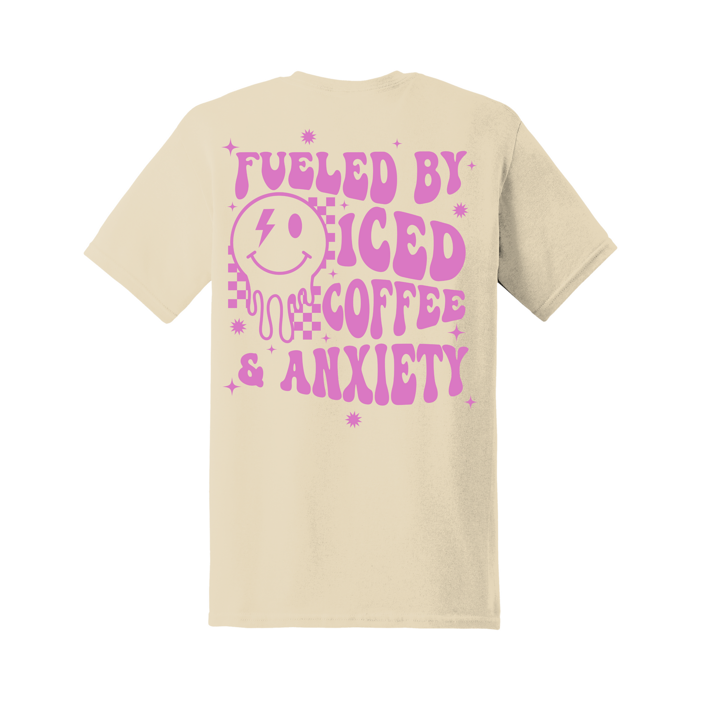 Impulsado por el café y la camiseta de ansiedad