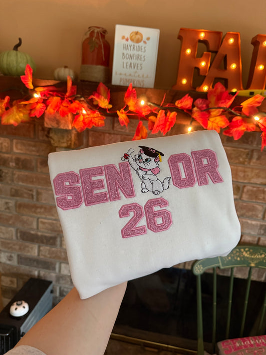 Senior Girl Cat Sweatshirt