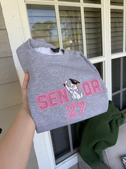 Senior Girl Cat Sweatshirt
