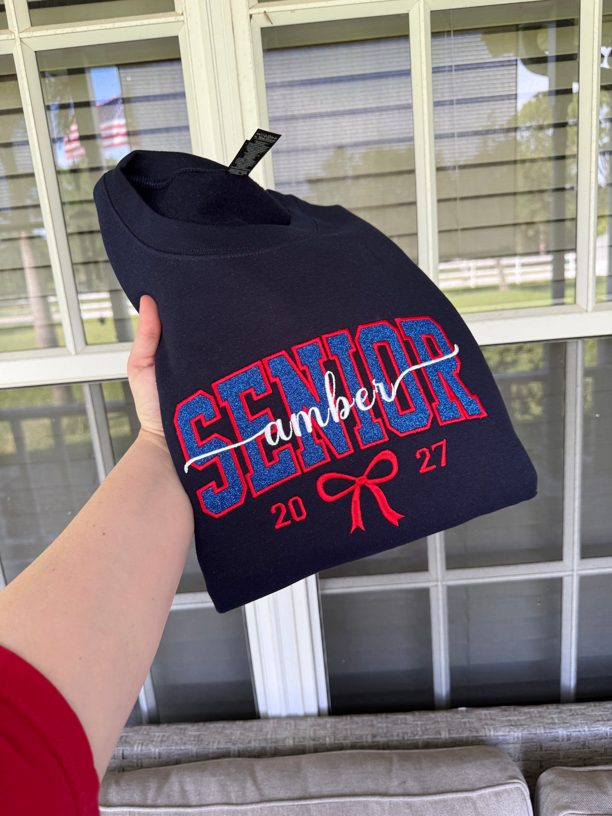Senior Name Sweatshirt (name comes in white automatically)