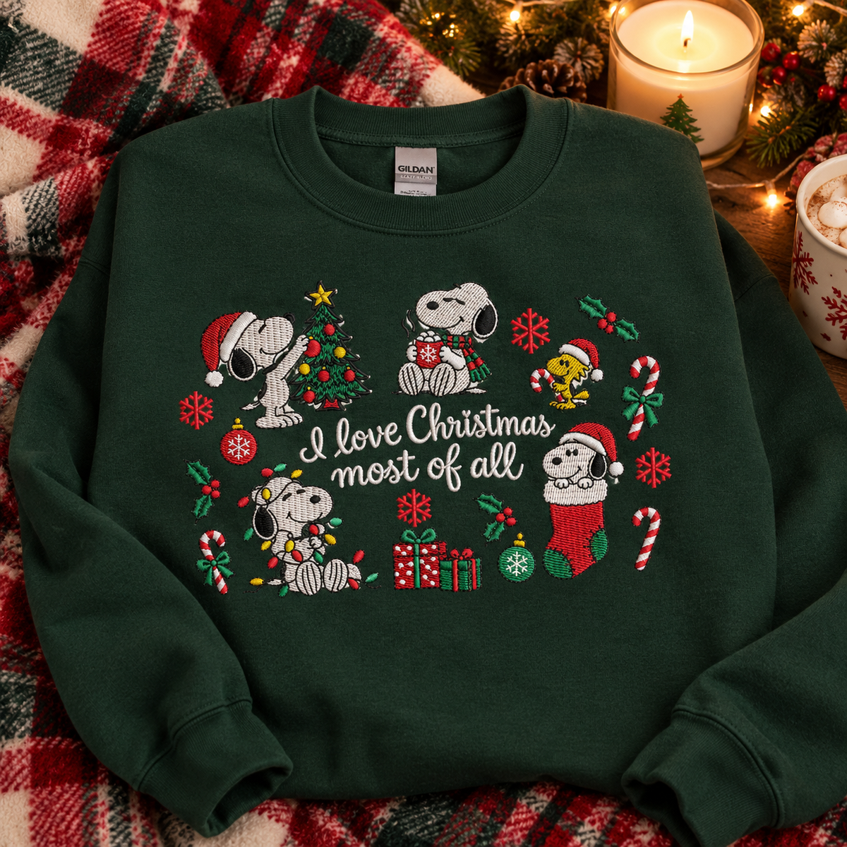 I love Christmas most of all sweatshirt