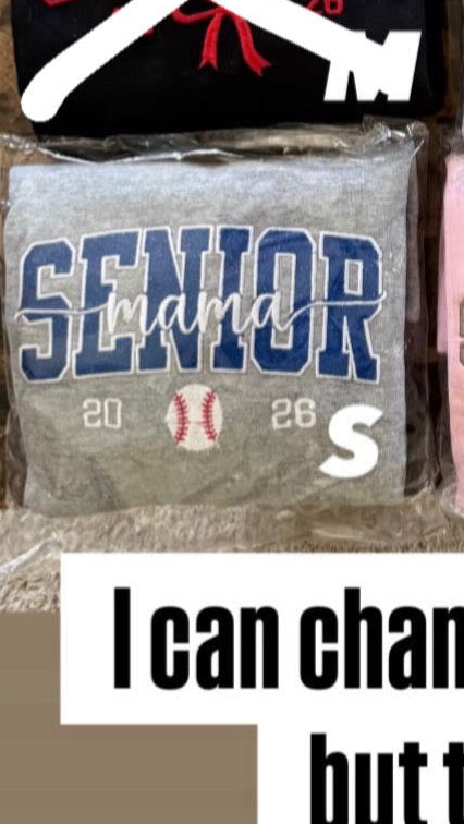 Senior mama baseball sweatshirt