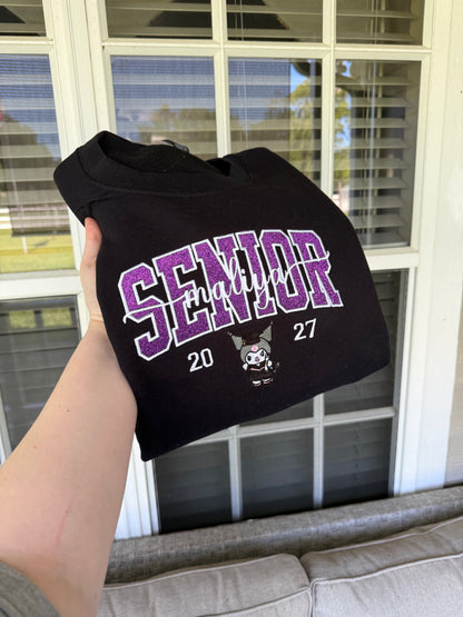 Senior Name Character Sweatshirt