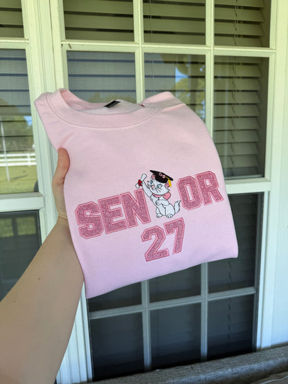Senior Girl Cat Sweatshirt