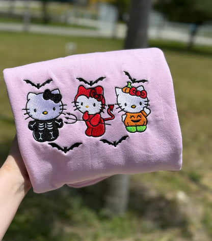 Spooky 3 Kitten Sweatshirt