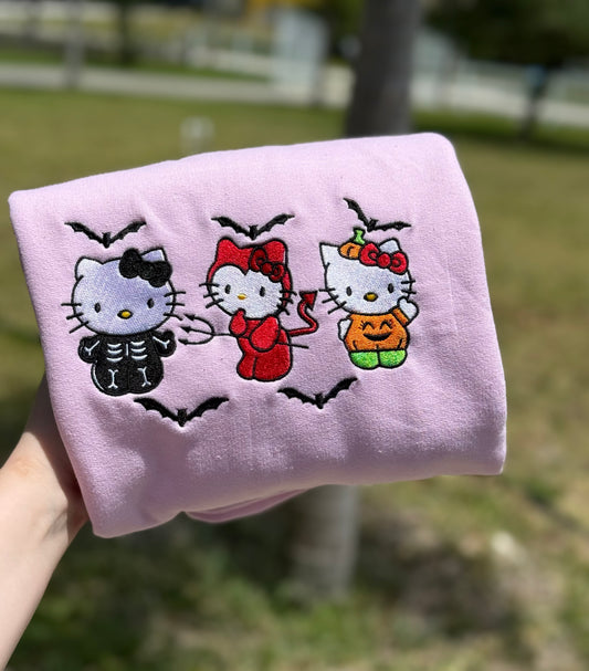 Spooky 3 Kitten Sweatshirt