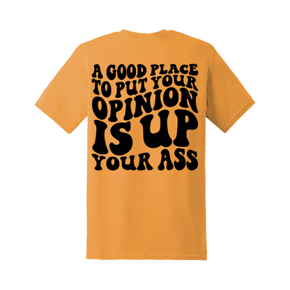 A good place to put your opinion Tee