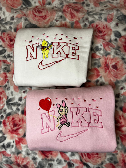 Pooh and Piglet Matching Sweatshirts